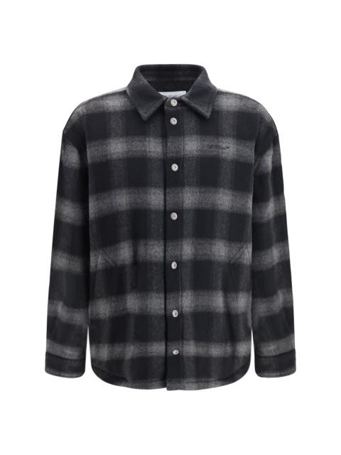 Off-White Off-white Padded Flannel Jacket Black