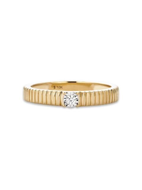 STONE AND STRAND Dainty Diamond Pirouette Band