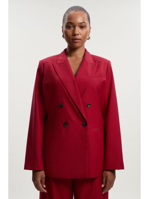 KAREN MILLEN Plus Size Polished Double Breasted Tailored Blazer