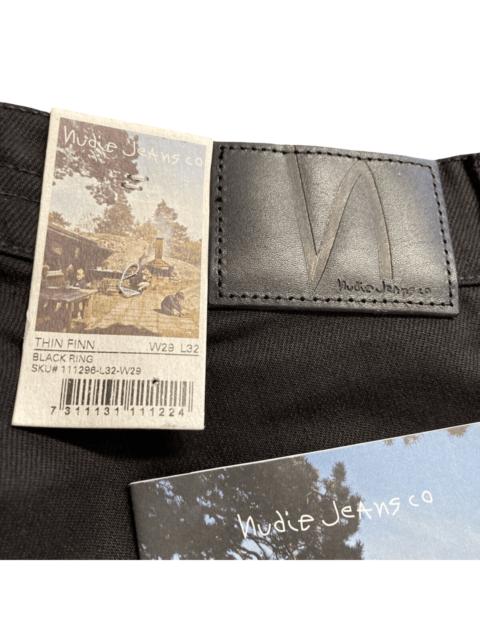 Nudie Jeans Nudie Jeans Thin Finn Black Ring Denim W29 L32 Deadstock