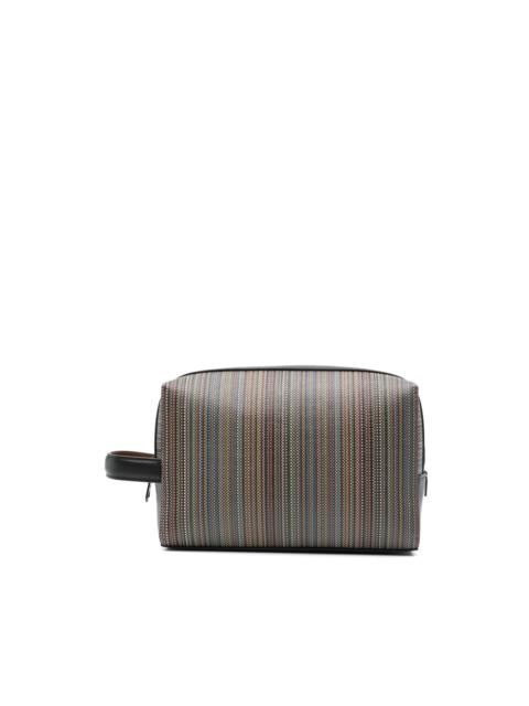Signature Stripe wash bag