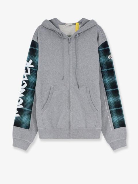 Moncler Moncler Cotton Zip-Up Hoodie Grey Men