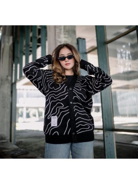 Archival Clothing - Round Black Japanese style harajuku knitwear sweater
