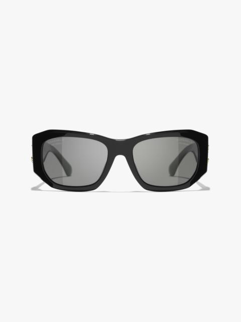 CHANEL Rectangle Sunglasses