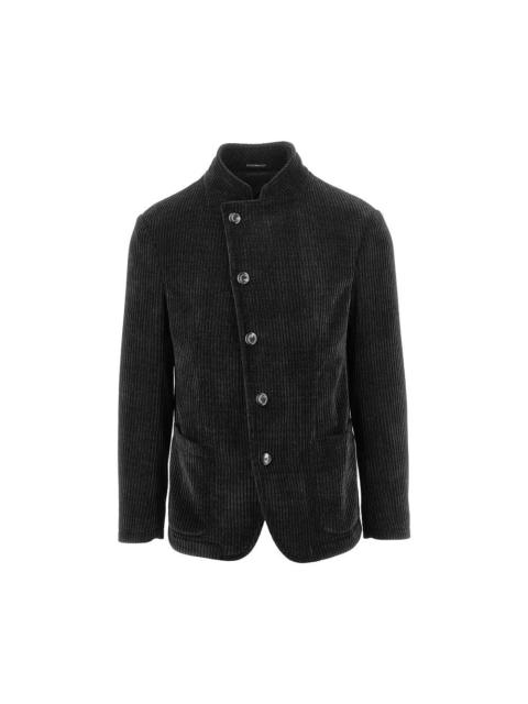 EMPORIO ARMANI Emporio Armani Ribbed Chenille Jacket Black Men