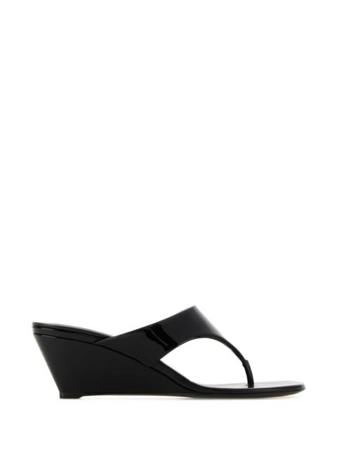 Prada Prada Women Black Leather Thong Mules