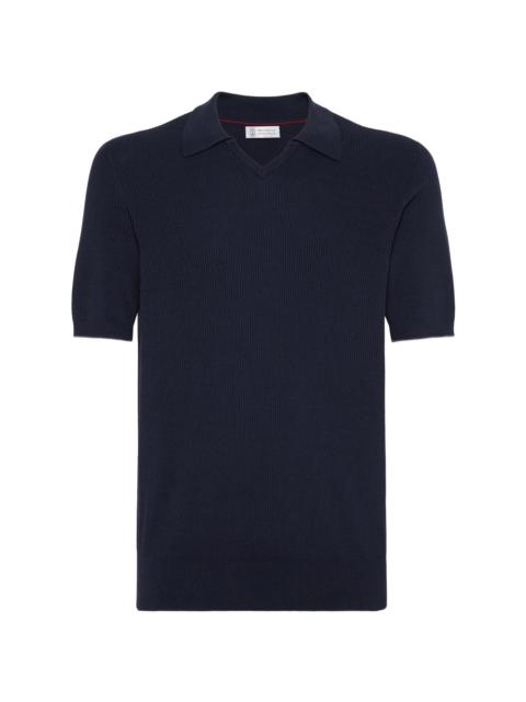 Brunello Cucinelli Brunello Cucinelli Blue Polo Shirts Men