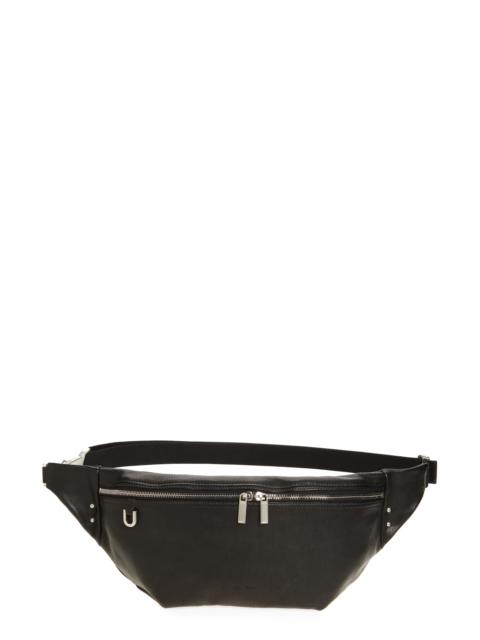 Rick Owens Rick Owens Geo Leather Belt Bag in Black at Nordstrom