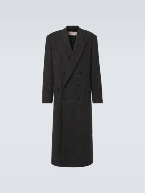 Herringbone wool coat