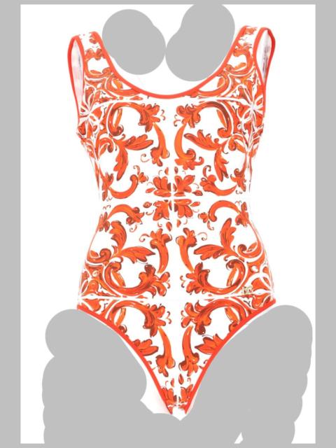 Dolce & Gabbana Dolce & Gabbana Women Costume Intero Stampa Maiolica