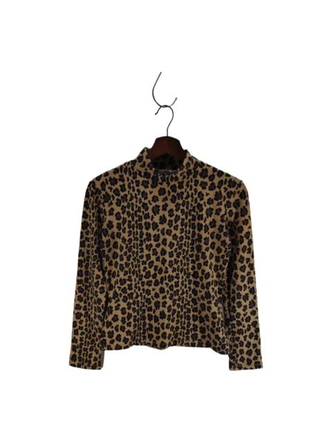 FENDI Fendi Leopard Pattern Long Sleeve Women Dress