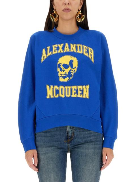 Alexander McQueen Alexander Mcqueen Women Varsiity Skull Sweatshirt