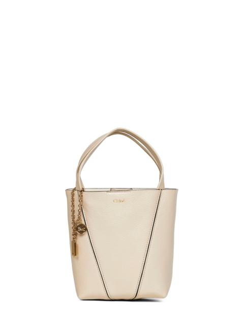 Chloé Chloé Women Sweet Beige Chloé Spin Small Tote Bag