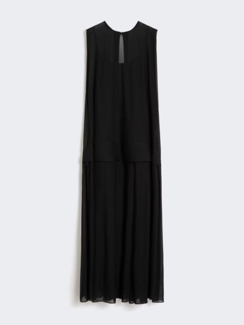 Sportmax Long, viscose jersey dress - black