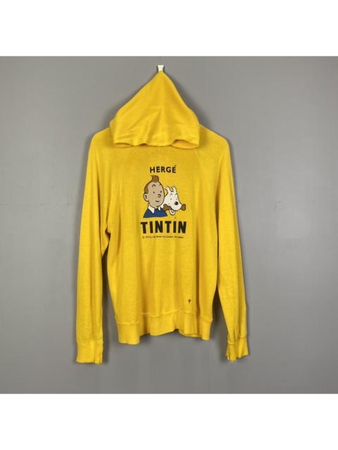 Other Designers Vintage - VINTAGE 1975‼️TIN TIN HERGÉ DISTRESSED HOODIE