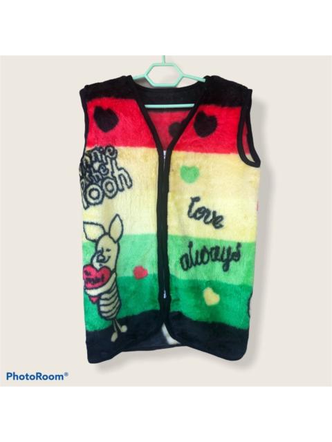 Other Designers Cartoon Network × Disney × Japanese Brand - Disney Pooh Full Printed Rugged Fleeces Vest