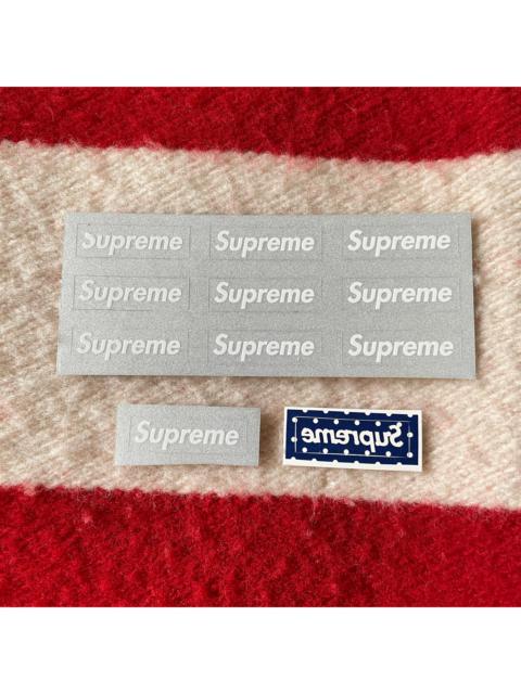 Supreme - 3M Reflective Mini stickers x10 & Navy CDG mini x1
