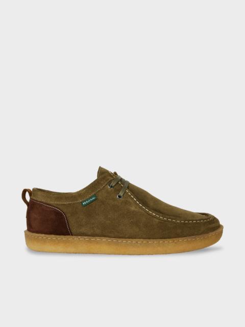 Paul Smith Olive Green Suede 'Buster' Shoes