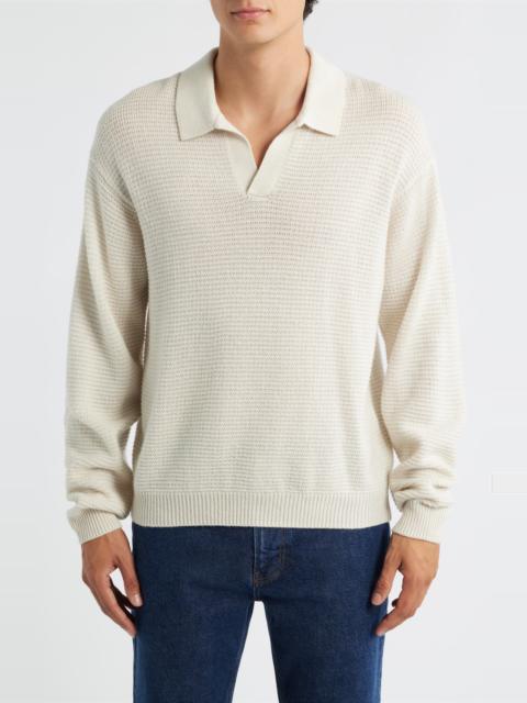 FRAME FRAME Textured Wool & Cashmere Sweater in Warm White at Nordstrom