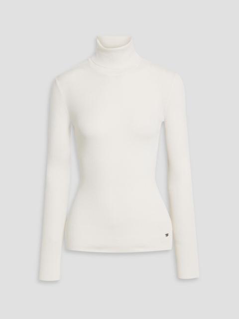 TOM FORD Ribbed cashmere and silk-blend turtleneck sweater