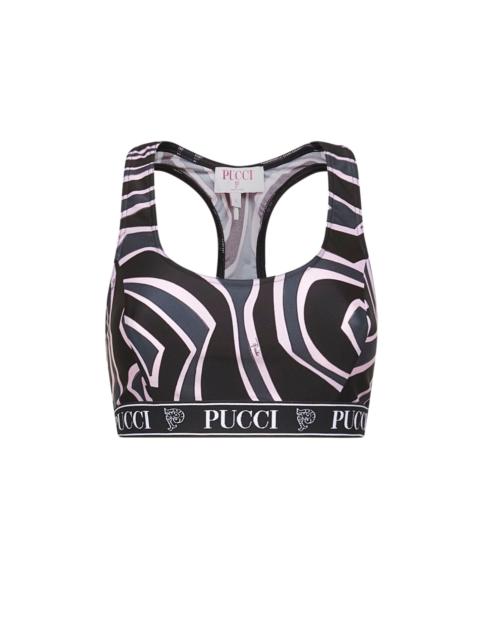PUCCI Labirinto print lycra sports top