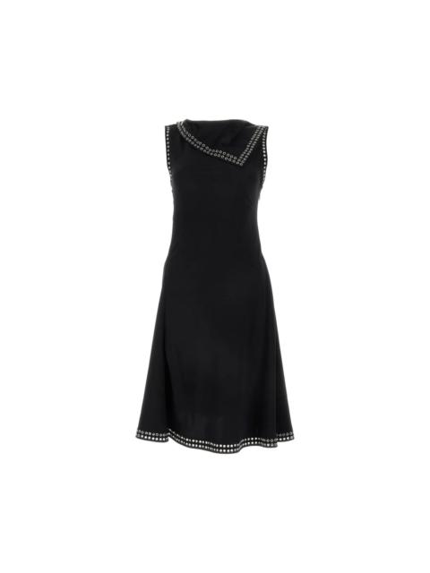 Burberry BURBERRY Black Satin Dress New & Authentic (Women's size:12;