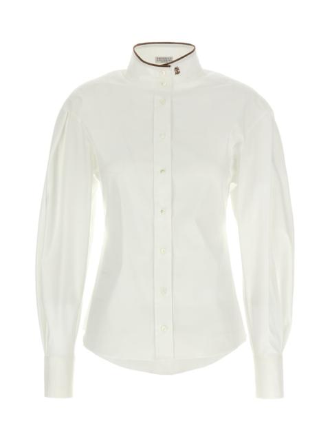 Brunello Cucinelli 'shiny Collar Detail' Shirt