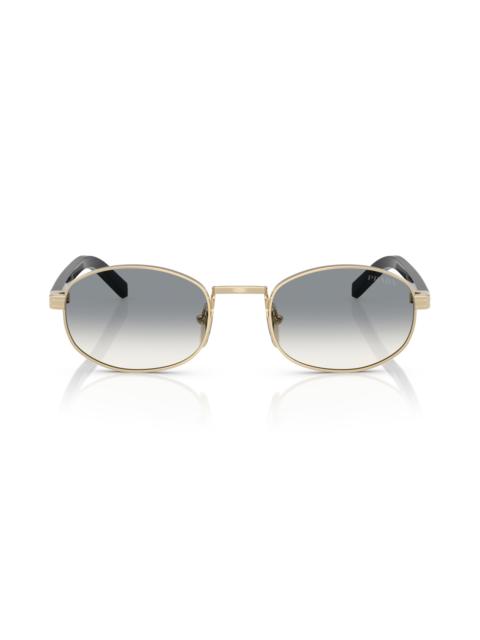 Prada Prada 52mm Oval Sunglasses in Pale Gold at Nordstrom