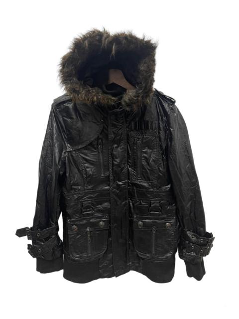 Other Designers If Six Was Nine - ❌BONDAGE❌ Black Hoodies Fur Avant Garde KMRII