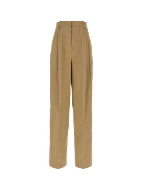 Prada Prada Women Camel Cotton Pant