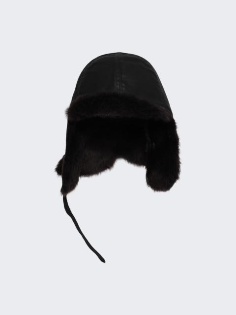 Lemaire Reversible Shearling Chapka Onyx