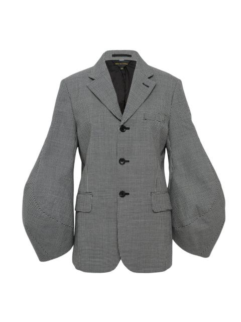 Comme Des Garçons Wool Houndstooth Check Pattern Jacket