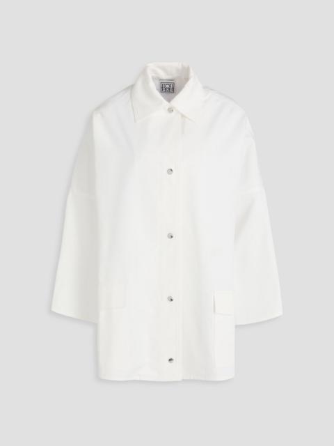 TOTEME Oversized cotton-twill shirt jacket
