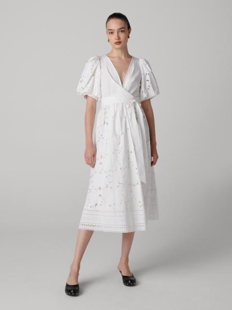 DIANE VON FURSTENBERG Delilah Eyelet Cotton Wrap Dress