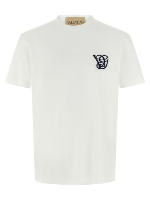 Valentino Valentino Garavani Men Valentino Garavani Logo Embroidery T-Shirt