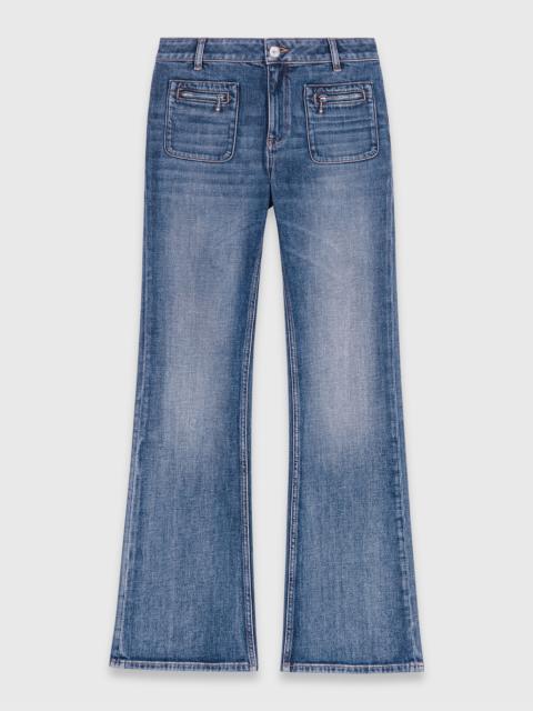maje Bootcut jeans with zip pockets