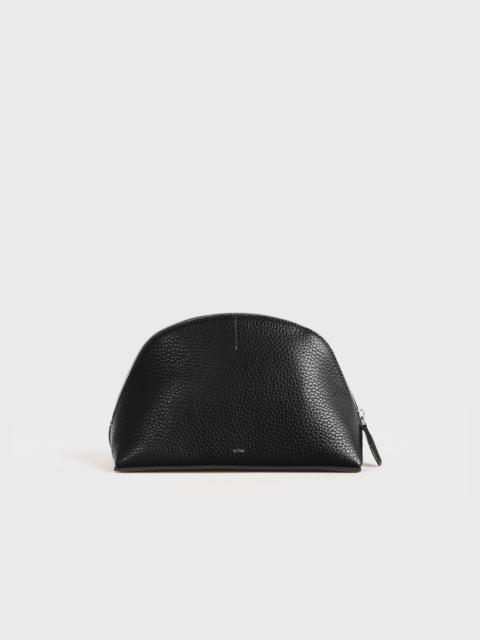 TOTEME Small grained-leather day pouch black