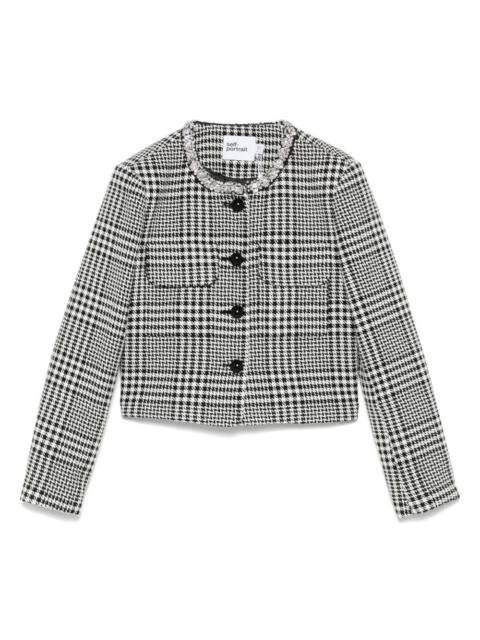 self-portrait Self Portrait Women Wool Blend Checked Jacket