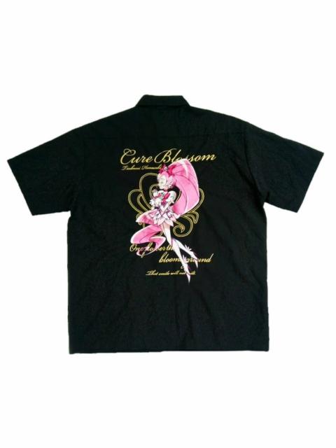 Anima - Japanese anime Hanasaki Tsubomi CURE BLOSSOM embroidered button down shirt