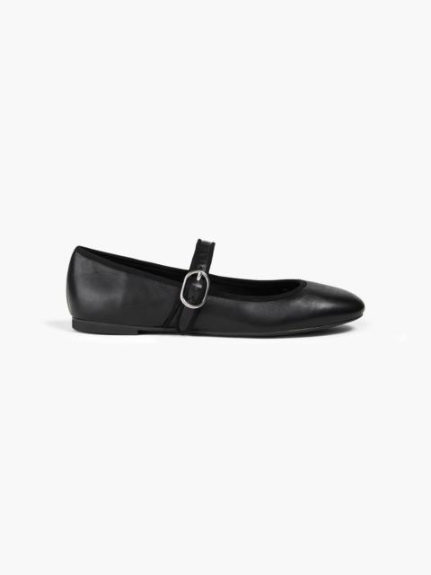 Stuart Weitzman Alice leather Mary Jane flats