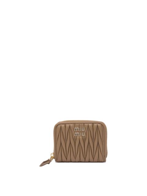 Miu Miu Miu Miu Matelassé Nappa Leather Coin Purse