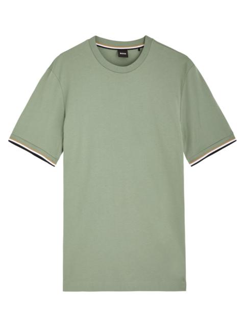 Boss Stripe-trimmed Cotton T-shirt