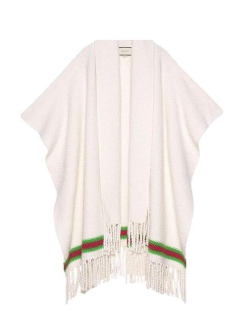 GUCCI Cape with Oversize Wool Scarf