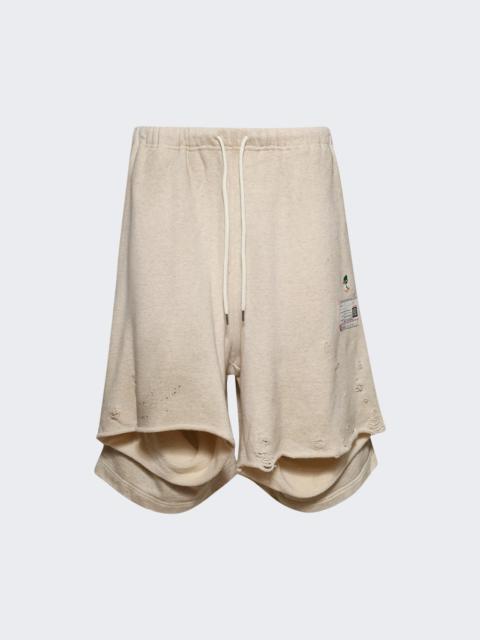 Maison MIHARAYASUHIRO Four Legs Shorts White
