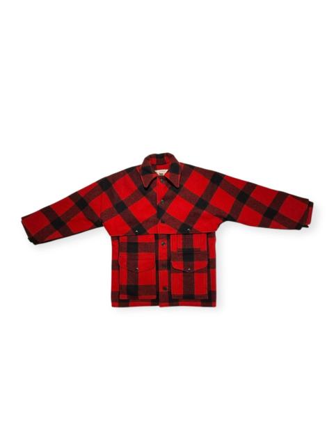 FILSON Filson Double Mackinaw Cruiser - Red/Black Plaid 36 XS