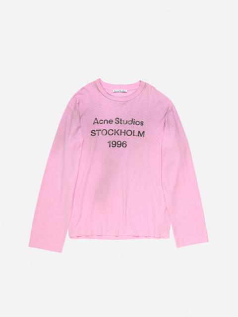 Acne Studios Logo t-shirt - Relaxed fit - Cotton candy pink