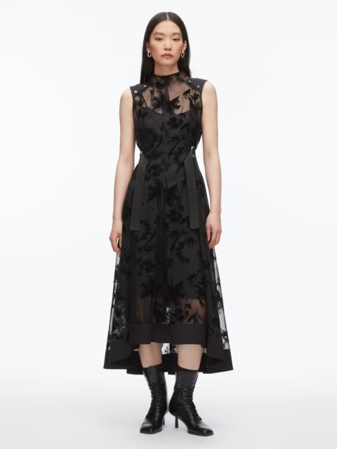 3.1 Phillip Lim Flocked Organza Midi Dress