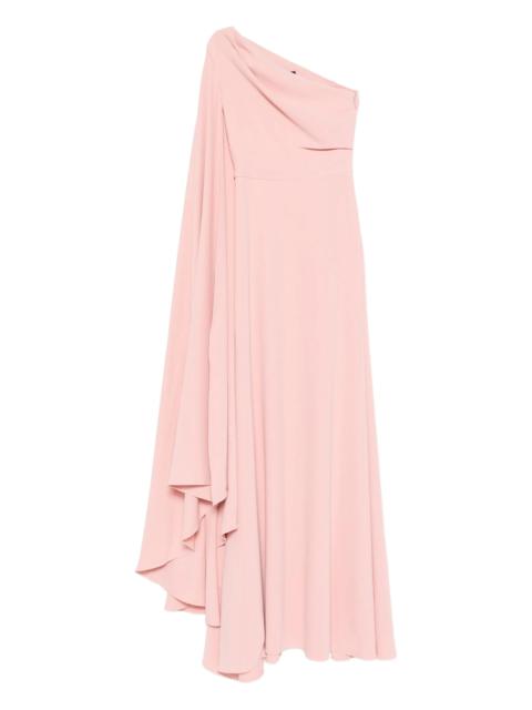 SOLACE LONDON Yazmin one-shoulder ruffled maxi dress