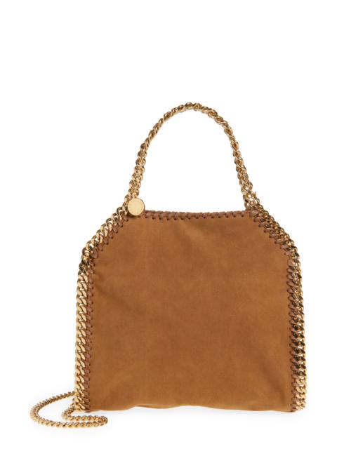 Stella McCartney Stella McCartney Mini Falabella Faux Suede Crossbody Bag in Brandy at Nordstrom