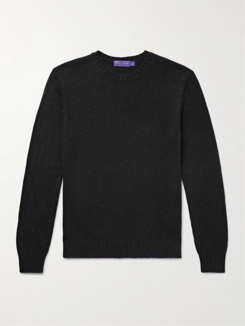Ralph Lauren Silk and Linen-Blend Sweater Black
